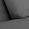 Sofa 4-Sitzer mit Hocker rechts Kattrina Flachgewebe anthrazit Bild 4