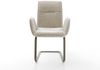 Freischwinger Vinja-Flex Webstoff Soft Beige Freischwinger flach Effektfinish Titan Bild 2