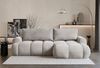 Selsey 'Ombo Mini' Ecksofa mit Schlaffunktion, Bettkasten und Plüsch-Bezug, Graubeige, rechts Bild 2