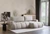 Selsey 'Ombo Mini' Ecksofa mit Schlaffunktion, Bettkasten und Plüsch-Bezug, Graubeige, rechts Bild 3