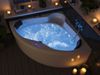 Deluxe Whirlpool Selene Ultra 140cm Made in Germany 80 Düsen & LED ohne Armatur : Ohne Armaturen Bild 2