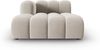 Micadoni Recamiere Lupine 2-Sitzer Links Samtstoff Salvador Beige Bild 2