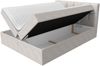 Boxspringbett Cleofas , Weiß, 120x200 cm, Kunstleder Bild 3