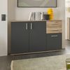 Kommode >BC 1040< in Grau matt - 120x84x35 (BxHxT) Bild 4