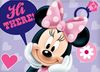 BERONAGE Kinderbettwäsche Minnie Mouse Baby / Kleinkind Hi There! Bettwäsche Linon / Renforcé, 100% Baumwolle, 2 teilig, 135x100 + 60x40 cm Bild 3