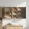 vidaXL Badezimmerschrank-Set 3 pcs 130 x 14,5 x 70 cm Holzwerkstoff 3403762 Bild 4