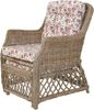 Rattansessel, Relaxsessel mit ausziehbarem Fußteil, handgeflochten, naturgrau Bild 2