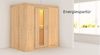 Karibu Sauna Variado + 9kW Saunaofen mit integrierter Steuerung Energiespartür Bild 4
