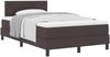 vidaXL Boxspringbett mit Kopfteil Dunkelbraun 120 x 190 cm Stoff 3338751 Bild 2
