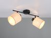Deckenstrahler AIMEE 2-flammig mit Lampenschirmen aus Bast, Breite 42cm Bild 3