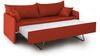 Dmora 3-Sitzer Schlafsofa Avellana, Schlafsofa fürs Wohnzimmer, gepolstert, abnehmbar, 100 % Made in Italy-Qualität, 205x86 h80 cm, Orange Bild 4
