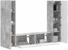 vidaXL TV-Schrankset 6 pcs Beton Grau Holzwerkstoff 3409108 Bild 3