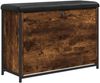 vidaXL Schuhbank mit Klappe Räuchereiche 82x32x56 cm 835124 Bild 2