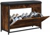 vidaXL Schuhbank mit Klappe Räuchereiche 82x32x56 cm 835124 Bild 4