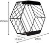 LED Deko Solar Wandleuchte für Pflanzen aus Stahl Gitter in Schwarz, Höhe 25,5cm Bild 3