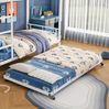 Bett 90x200/90x190 cm Etagenbett mit Ausziehbett, Weiß, Metall – platzsparend und EN-747-zertifiziert Bild 4