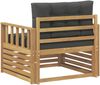 vidaXL Outdoor-Sofa Polyester Weiß 3439129 Bild 5