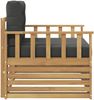 vidaXL Outdoor-Sofa Polyester Weiß 3439129 Bild 4