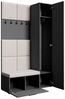 Beautysofa Garderobenschrank mit schmalem eintürigen Kleiderschrank mit Kleiderstange MARGARET I+IV (in 2 Breiten zur Auswahl) mit schmalem 1-türigen Kleiderschrank Bild 2