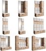 Beautysofa Garderobenschrank mit schmalem eintürigen Kleiderschrank mit Kleiderstange MARGARET I+IV (in 2 Breiten zur Auswahl) mit schmalem 1-türigen Kleiderschrank Bild 3