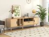 MODFU TV-Schrank Lowboard (für einen 80-Zoll-Fernseher) 180-cm-TV-Schrank, Rattan, mit 2 Türen und einer Schublade Bild 5