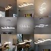 ZMH LED-Deckenlampe, 15W, verstellbares Licht und Höhe, mit Fernbedienung, mit 4000K, aus Silikon und Aluminium, für Esszimmer, Wohnzimmer, Büro, Cafeteria, Restaurant schwarz Bild 3