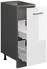 Apothekerschrank R-Line Weiß Hochglanz 30 cm ohne Arbeitsplatte Vicco Bild 4