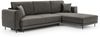 ELTAP 'Dalia' Ecksofa, Mausgrau, 95 x 190 x 289 cm, Rechts Bild 2