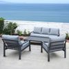 osoltus Alu Lounge Gartenmöbel Outdoor Set Haugesund 3er Grau Bild 2