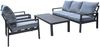 osoltus Alu Lounge Gartenmöbel Outdoor Set Haugesund 3er Grau Bild 3