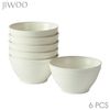 JIWOO Müslischale 6er Ø11,8cm, Frühstückschalen Eisschale Dessertschalen Schale, Keramik, (Schaleset, 6-tlg), Porzellan Hochwertiges Schalen Weiß Mikrowellenofen Spülmaschine Bild 4