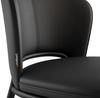 6er Set Esszimmerstuhl Design Küchenstuhl Dean Kunstleder schwarz Metallbeine : Schwarz Bild 4