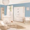 roba Kindermöbelset 'Pia' - 3-teilig - Kinderbett 70 x 140 cm - Wickelkommode - Kleiderschrank - Weiß Bild 2