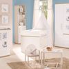 roba Kindermöbelset 'Pia' - 3-teilig - Kinderbett 70 x 140 cm - Wickelkommode - Kleiderschrank - Weiß Bild 5