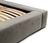 Polsterbett Doppelbett GROVE Komplettset 160x200cm in Stoff Ditra Zementgrau Bild 5