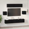 vidaXL TV-Schrankset 7 pcs Schwarz Eichen-Optik Holzwerkstoff 3393409 Bild 4