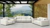 Gartensofa Loungesofa Sofa 2-Sitzer SUMMER wetterfester Stoff NXL Altweiß Bild 4