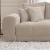 Big-Sofa XXL 306 cm Federkern Lounge Couch mit Bezug aus Cord in Beige Grau Bild 4