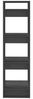 vidaXL Bücherregal/Raumteiler Grau 41x35x125 cm Massivholz Kiefer 813866 Bild 4