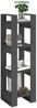 vidaXL Bücherregal/Raumteiler Grau 41x35x125 cm Massivholz Kiefer 813866 Bild 5