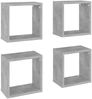 vidaXL Würfelregale 4 Stk. Betongrau 26x15x26 cm 807038 Bild 2