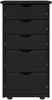 vidaXL Schrank Schwarz 34 x 39 x 61,5 cm Massivholz Kiefer 42028351 Bild 5