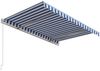 vidaXL Markise Automatisch Einziehbar 300x250 cm Blau und Weiß 3068866 Bild 5
