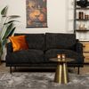 Bronx71 Sofa Denver Chenille 2,5-Sitzer schwarz Bild 2
