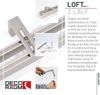 Deco-Raum® Gardinenschiene Innenlauf Loft | Größe: 380cm | Material: Aluminium | Farbe: Edelstahl-optik Bild 3