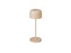 Kleine Akku Tischleuchte LILLE per USB aufladbar, Beige Höhe 20cm Bild 2