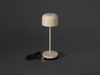 Kleine Akku Tischleuchte LILLE per USB aufladbar, Beige Höhe 20cm Bild 5
