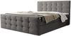 B&B Home 'Corias' Boxspringbett mit Bettkasten, Samt, Hellgrau, 180x200 cm Bild 3