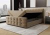 B&B Home 'Corias' Boxspringbett mit Bettkasten, Samt, Hellgrau, 180x200 cm Bild 5