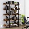 Tribesigns Bücherregal Standregal, Leiterregal mit 5 Ebenen für Wohnzimmer, einfacher Aufbau Bild 4